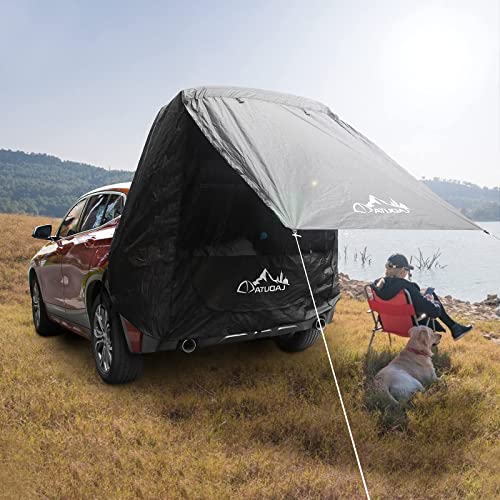 KKTECT Carpa de Maletero con Gasa B3 Protección Solar Impermeable Toldo Trasero Sun Shelter de Coche de Vacaciones para Varios Modelos de SUV Camping al Aire Libre - Poliéster